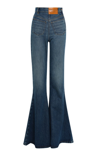 Cotton Flared Mirror Jeans | Moda Operandi (Global)