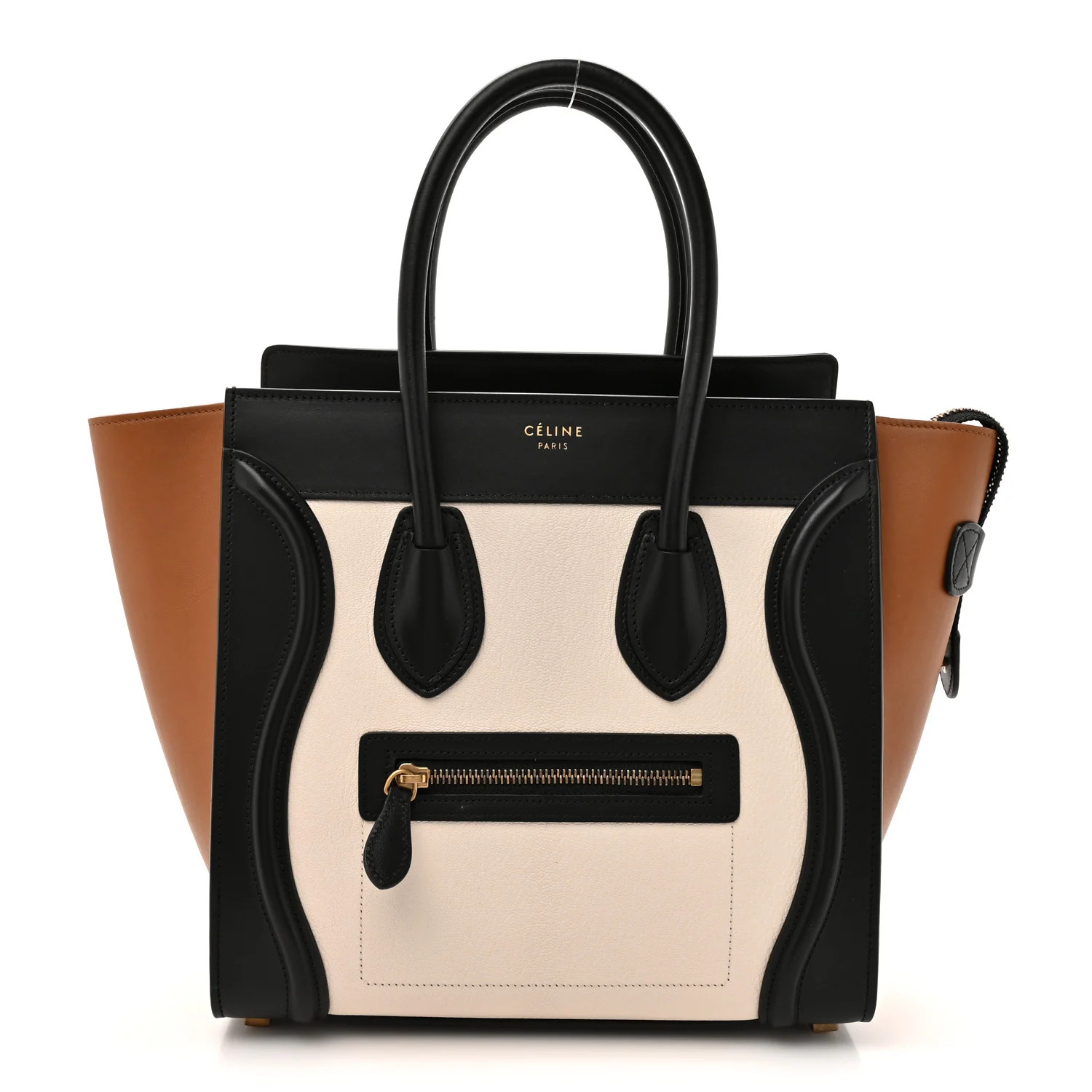Baby Grained Calfskin Nubuck Micro Tri-Color Luggage White | FASHIONPHILE (US)