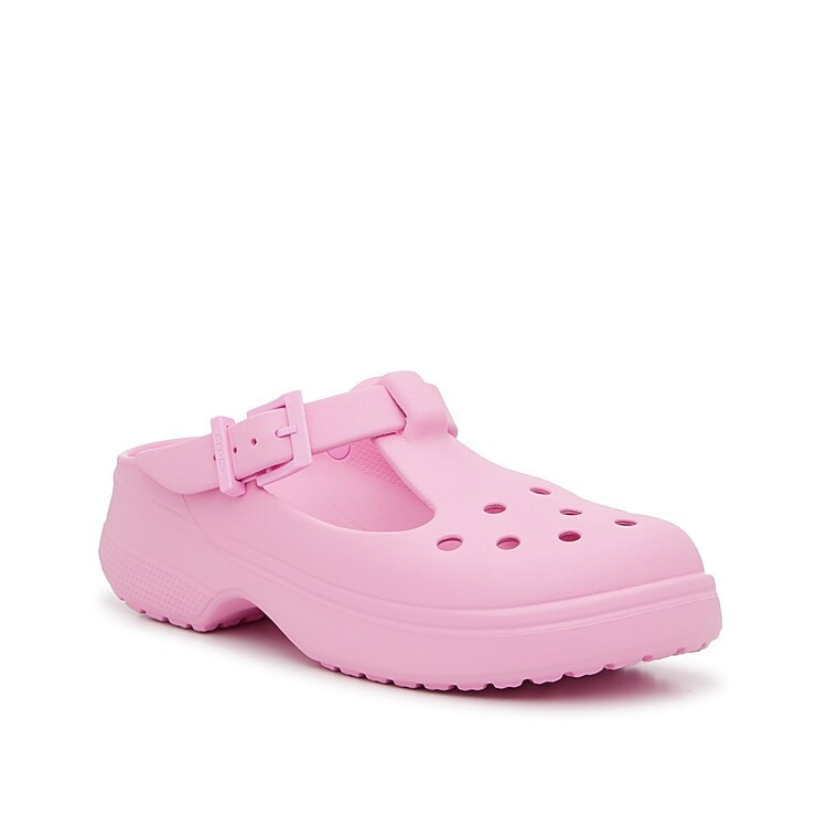 Crocs Classic Mary Jane Clog | Women's | Pink Tweed | Size Women's 11 / Men's 9 | Clogs | Mary Jane | DSW
