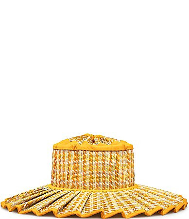 Lorna Murray Sundeck Capri Maxi Pleated Straw Sun Hat - L | Dillard's