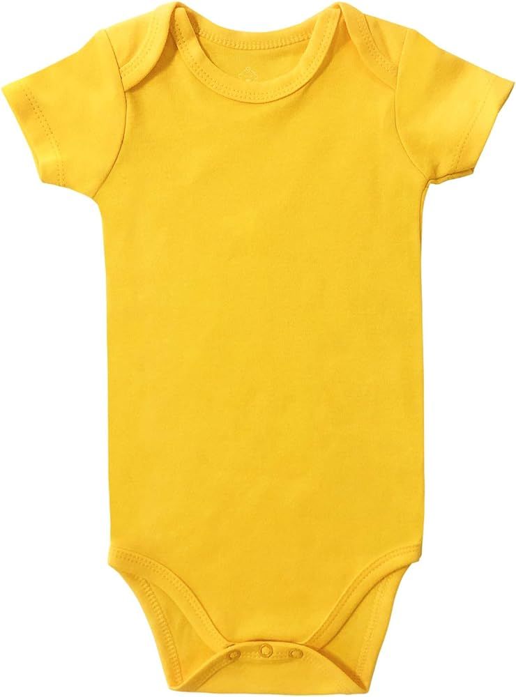 ROMPERINBOX Unisex Solid Baby Bodysuit 0-24 Months | Amazon (US)