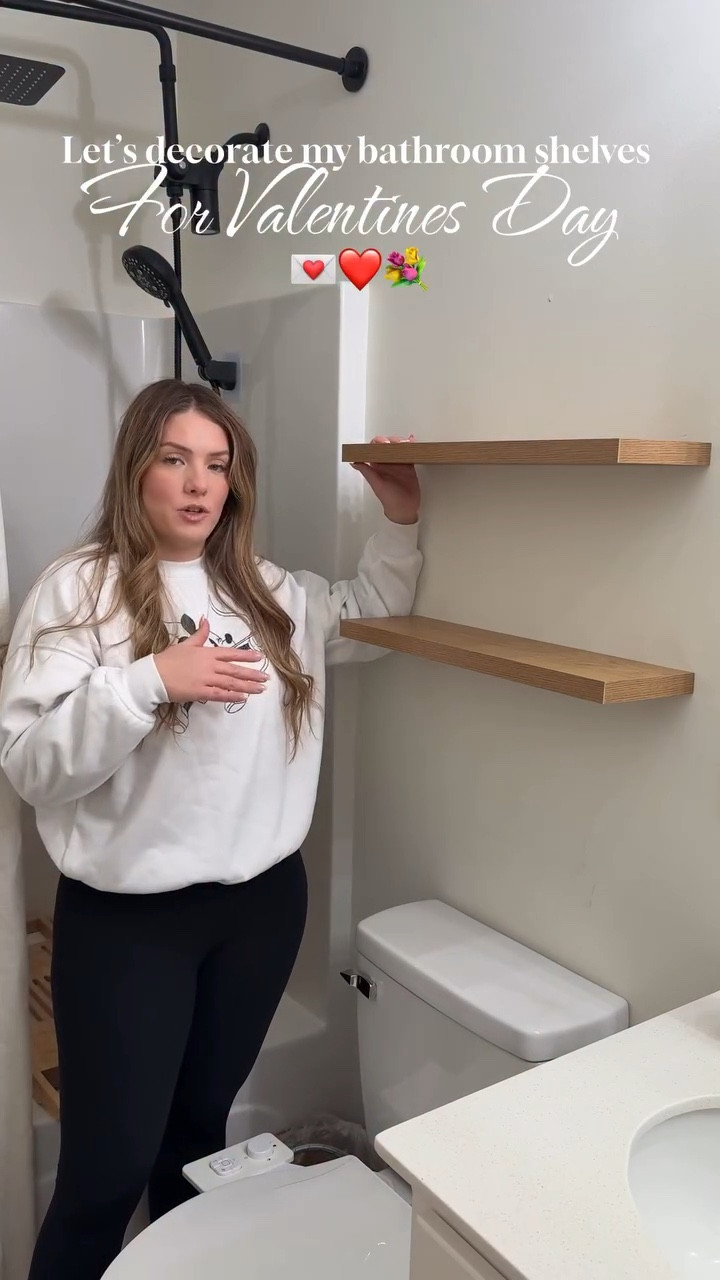 A sprinkle of Valentine’s Day ♥️💌 follow & comment “SHELVES” for links! 

These floating shelves from Amazon are so fun to style for the different seasons! They are super easy to install and the perfect over the toilet wall decor. Also loving hobby lobby wall art lately 😍 the I love you sign is a great neutral accent for Valentine’s Day!

#valentinesdaydecor #bathroomstyling #floatingshelves #amazonfind #shelfstyling https://liketk.it/5Pe0c

#LTKHome #LTKSeasonal #LTKValentine