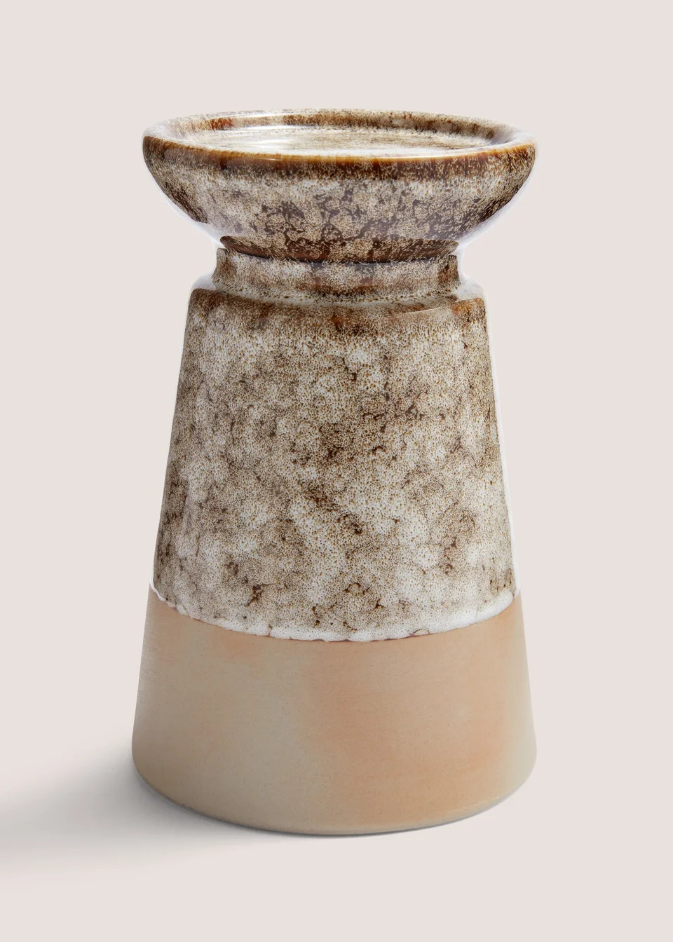 Gold Speckled Candle Holder (16cm x 10cm x 10cm) | Matalan (UK)