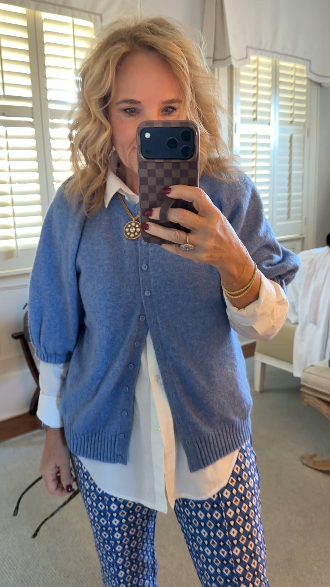 Sweater size medium blouse size medium for relaxed, fit pull on knit pants size medium regular.
I love these Amazon sneakers. I’m only at 9.5 and I ordered the nine in the pitch. Perfect wearing the Lululemon those show socks.