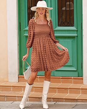 Swiss Dot Brown Orange | Amazon (US)