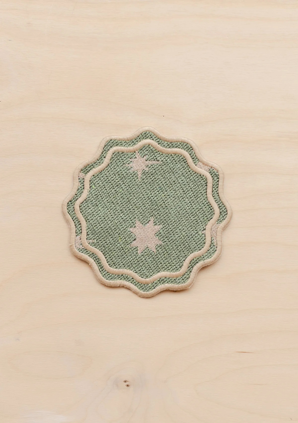 Cotton Coasters Set of 2 in Sage Celestial | The Tartan Blanket Co.