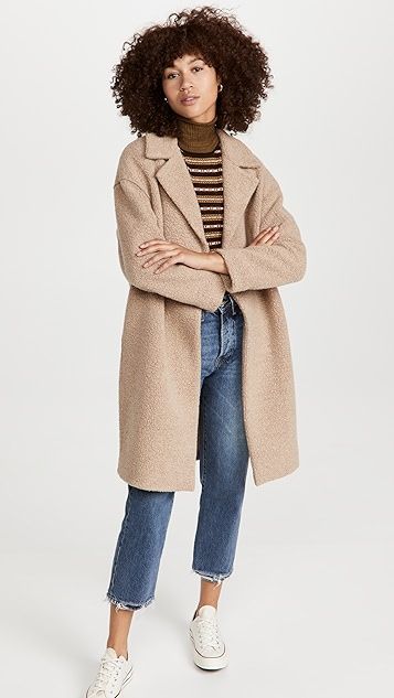 Dropped Shoulder Teddy Coat | Shopbop