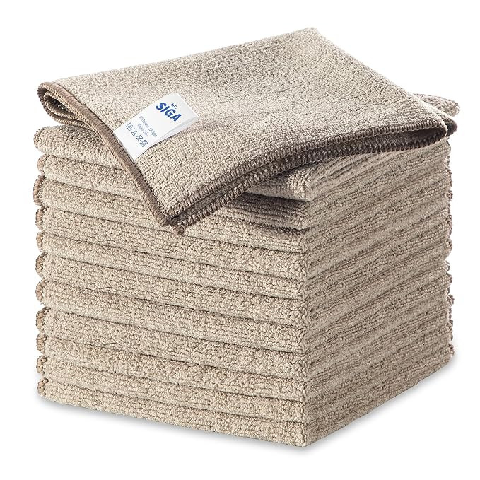 MR.SIGA Microfiber Cleaning Cloths, All-Purpose Surface Microfiber Towels, Streak Free Cleaning R... | Amazon (US)