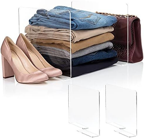 Closet Organizer, Shelf dividers for Closets, Shelves Organizer, Storage Organization, Anti Slip,... | Amazon (US)
