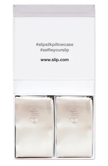 slip Pure Silk White King Pillowcase Set $220 Value | Nordstrom