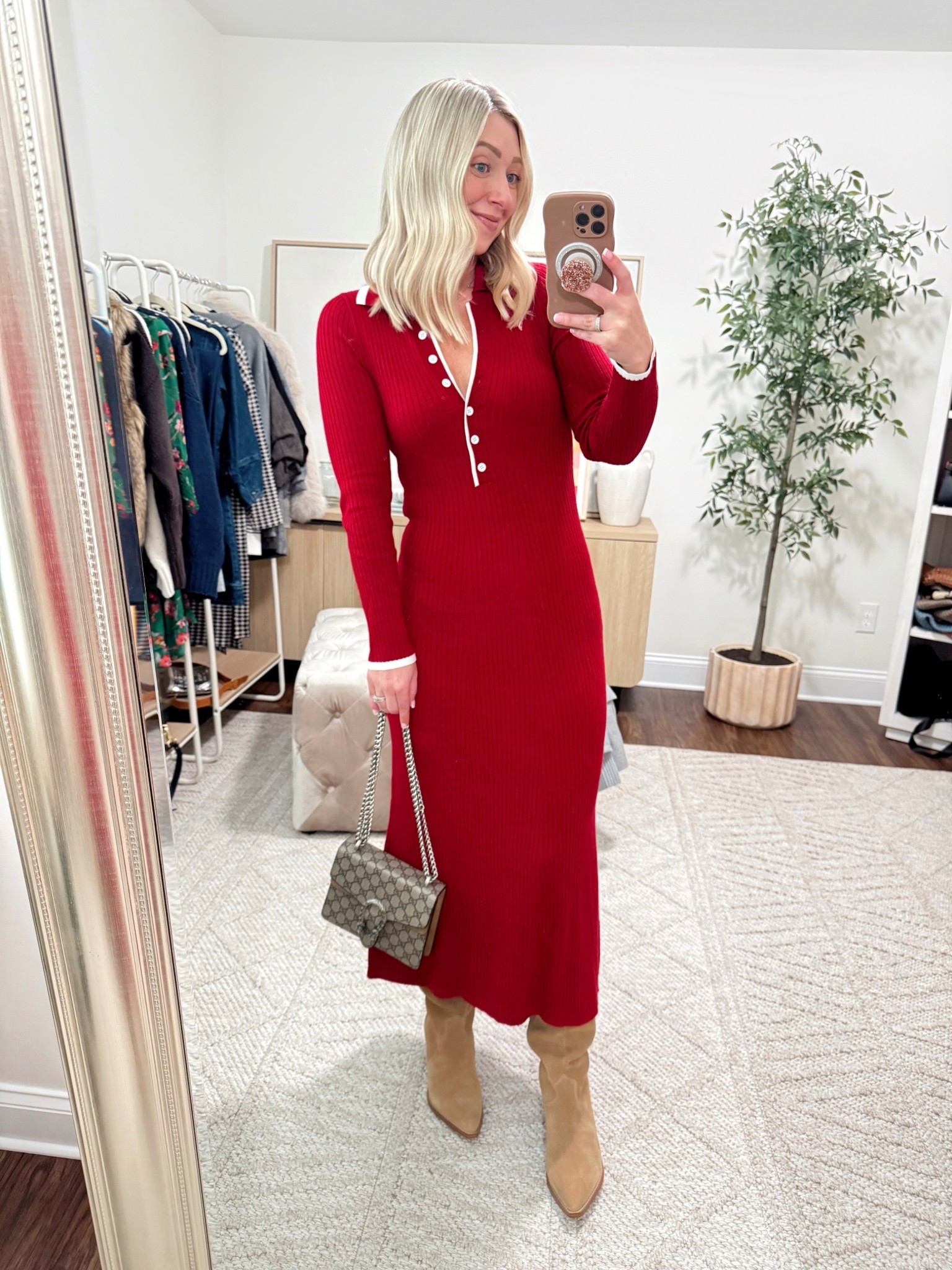 The best sweater dress I also have in blue, navy and black! Runs TTS, I’m a size 4 wearing the size small! 

dress size small, boots size up 1/2 size! 

Walmart blazer, favorite daughter, petite outfits, blazers, winter outfits, Marc fisher boots 

#LTKHoliday #LTKGiftGuide #LTKPetite