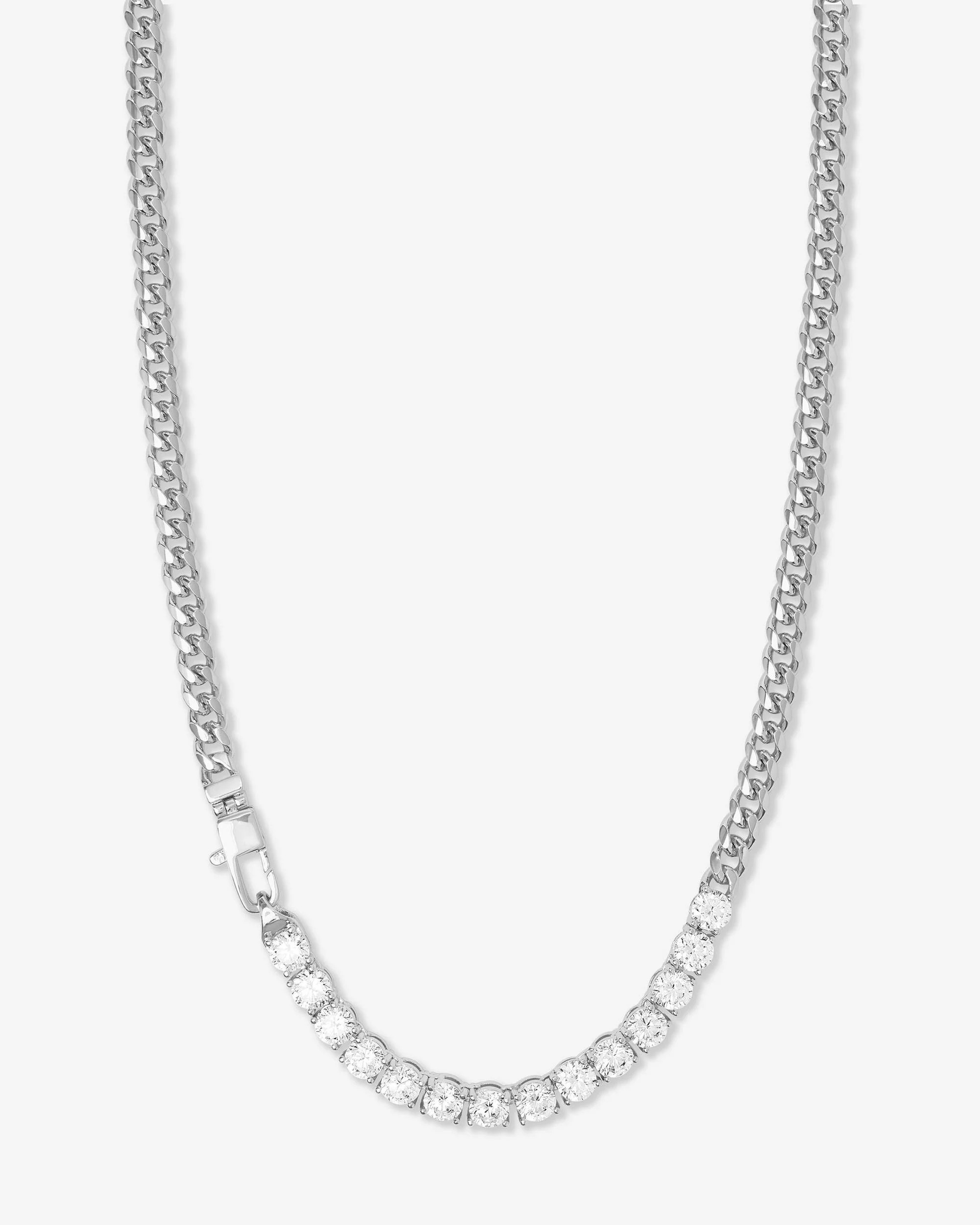 Julian REALLY Loves Diamonds Necklace 5mm - Silver Chain | Melinda Maria Jewelry