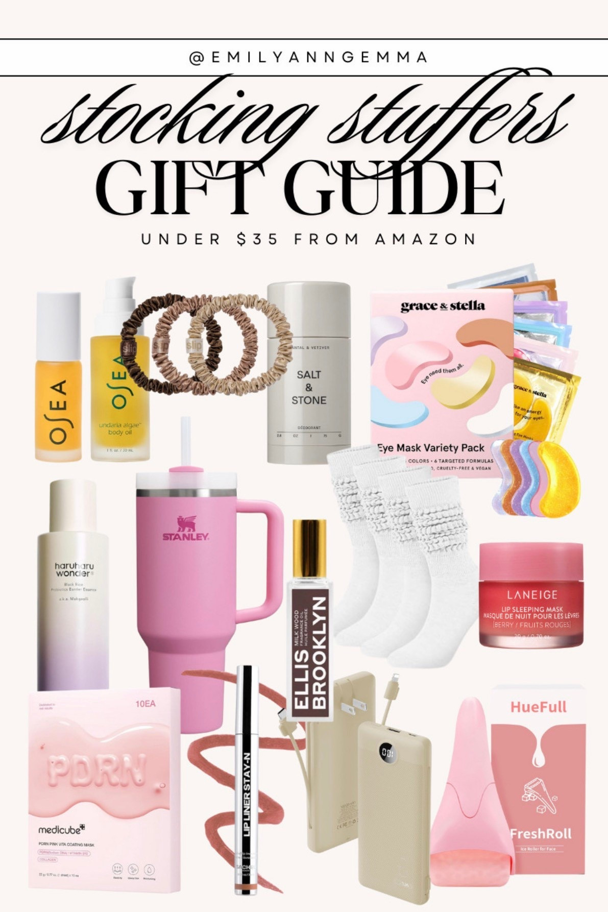GIFT GUIDE: Stocking stuffers! Cute beauty kits, accessories, a Stanley tumbler and more. All under $35 from Amazon! 

Gift guide for her, Gift Guides, Teen Girl Gift Guide, Stocking Stuffers, Holiday, Holiday Inspo, Emily Ann Gemma

#LTKFindsUnder50 #LTKHoliday #LTKGiftGuide
