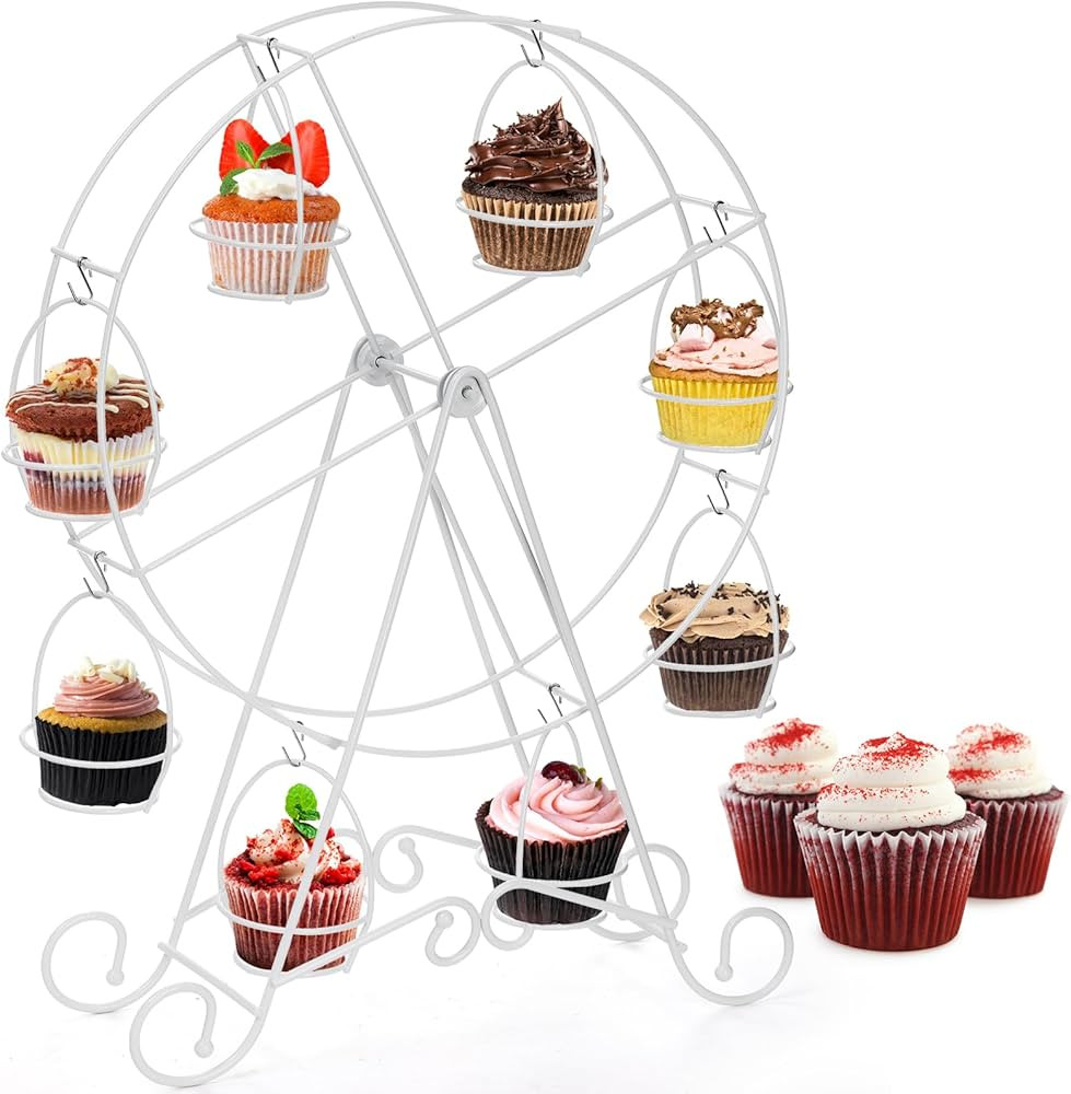 SOUJOY Ferris Wheel Cupcake Stand, Small Cupcake Serving Holder for Carnival and Circus Theme Par... | Amazon (US)