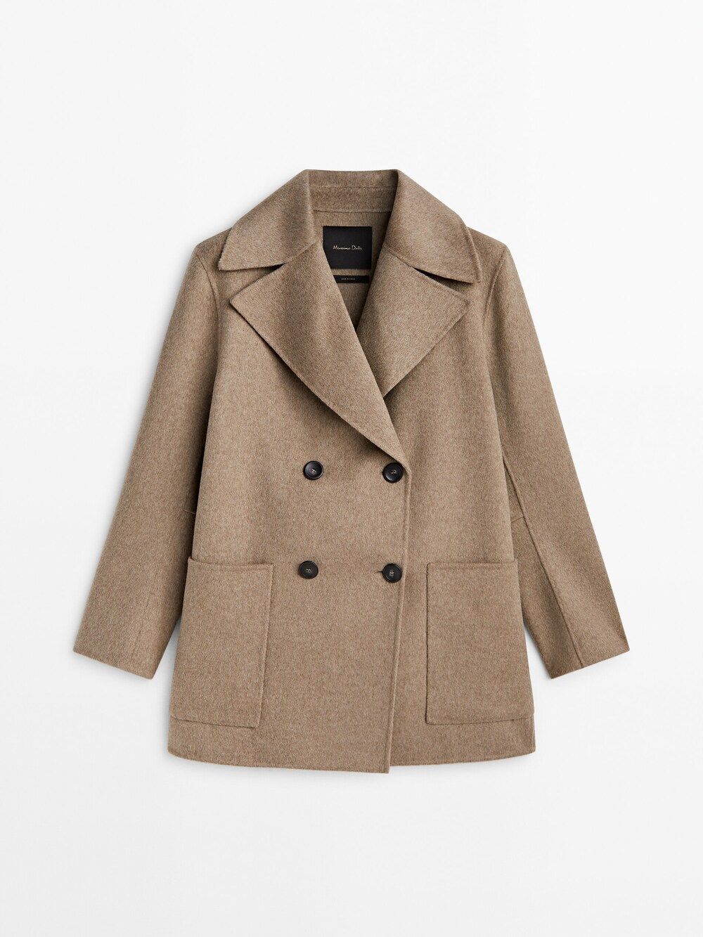 Short wool blend coat with pockets | Massimo Dutti (US)
