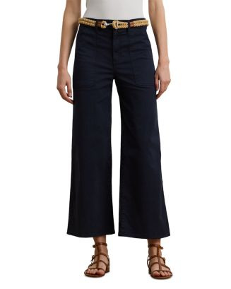 Stretch Chino Wide Leg Cropped Pants | Bloomingdale's (US)