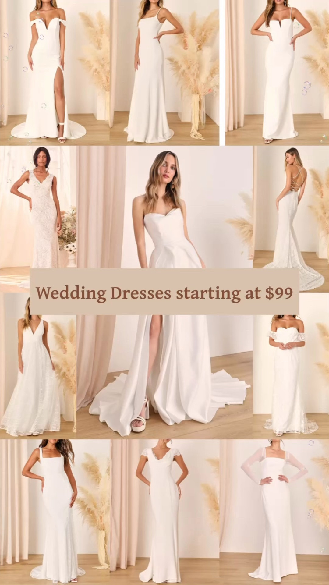 Lulus wedding dresses starting at $99!

Reception dresses, bride wedding dresses, courthouse elopement dresses, long white dresses, minimalist wedding dresses, or micro wedding dresses.

#LTKWedding #LTKSeasonal