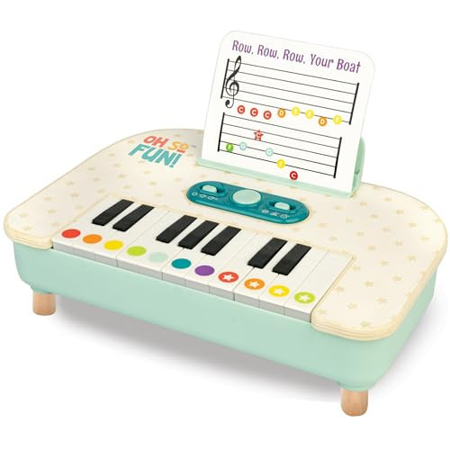 MindWare Oh So Fun! Take-Along Piano Toy for Toddlers – Interactive Musical Learning Toy with Lights and Sounds, Ages 12 Months and Up | Amazon (US)