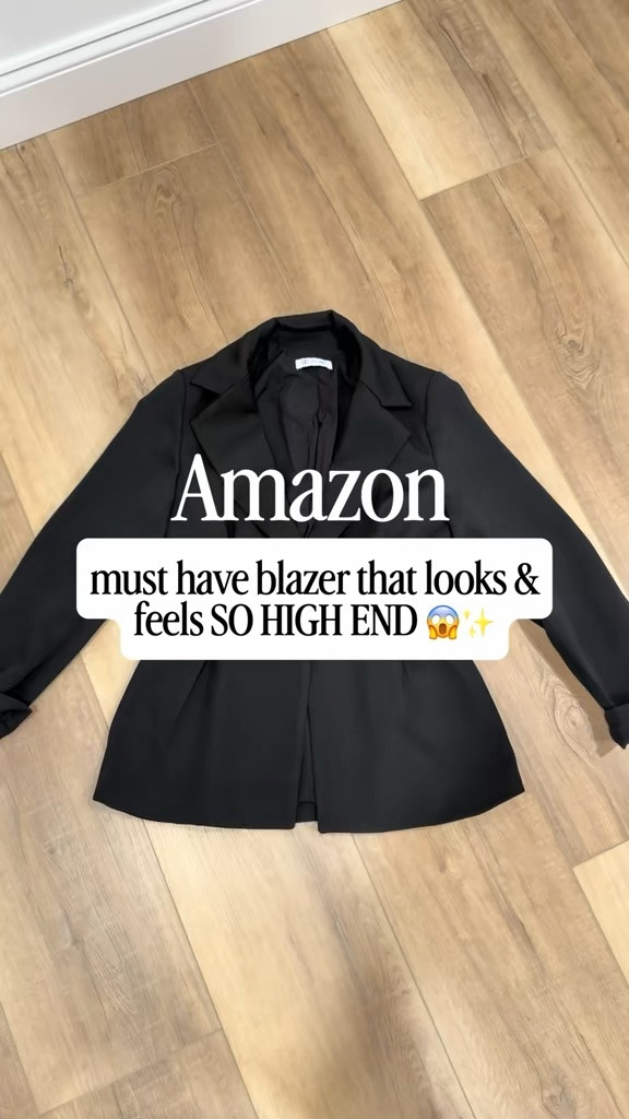 Amazon this blazer is SUCH a good fall find 🍂🤎 It instantly makes any outfit feel more polished and put together, but it’s still so easy to wear. Throw it over a basic tee with jeans for an everyday look, pair it with trousers for work, or layer it over a dress for an easy fall outfit.

I love finding pieces like this that make your whole closet feel more elevated without spending a ton.

True to size!

#LTKWorkwear #LTKootd #LTKSeasonal
