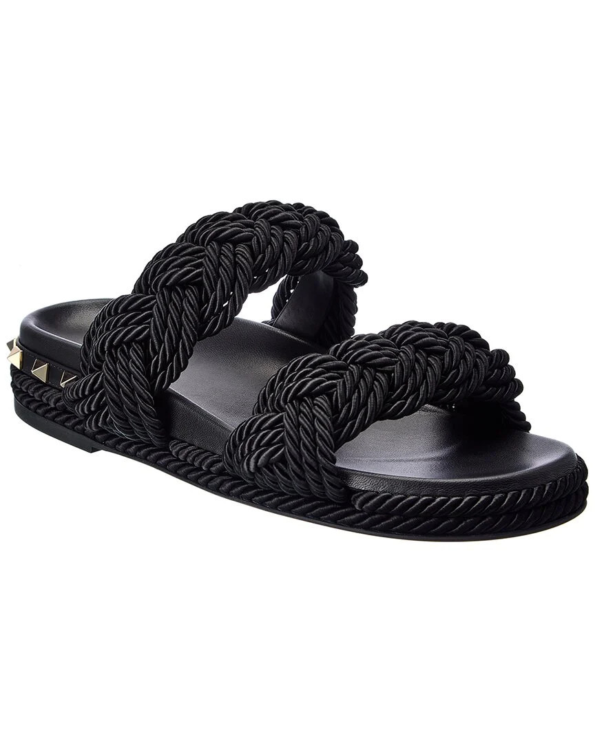Valentino Rockstud Rope Sandal | Shop Simon