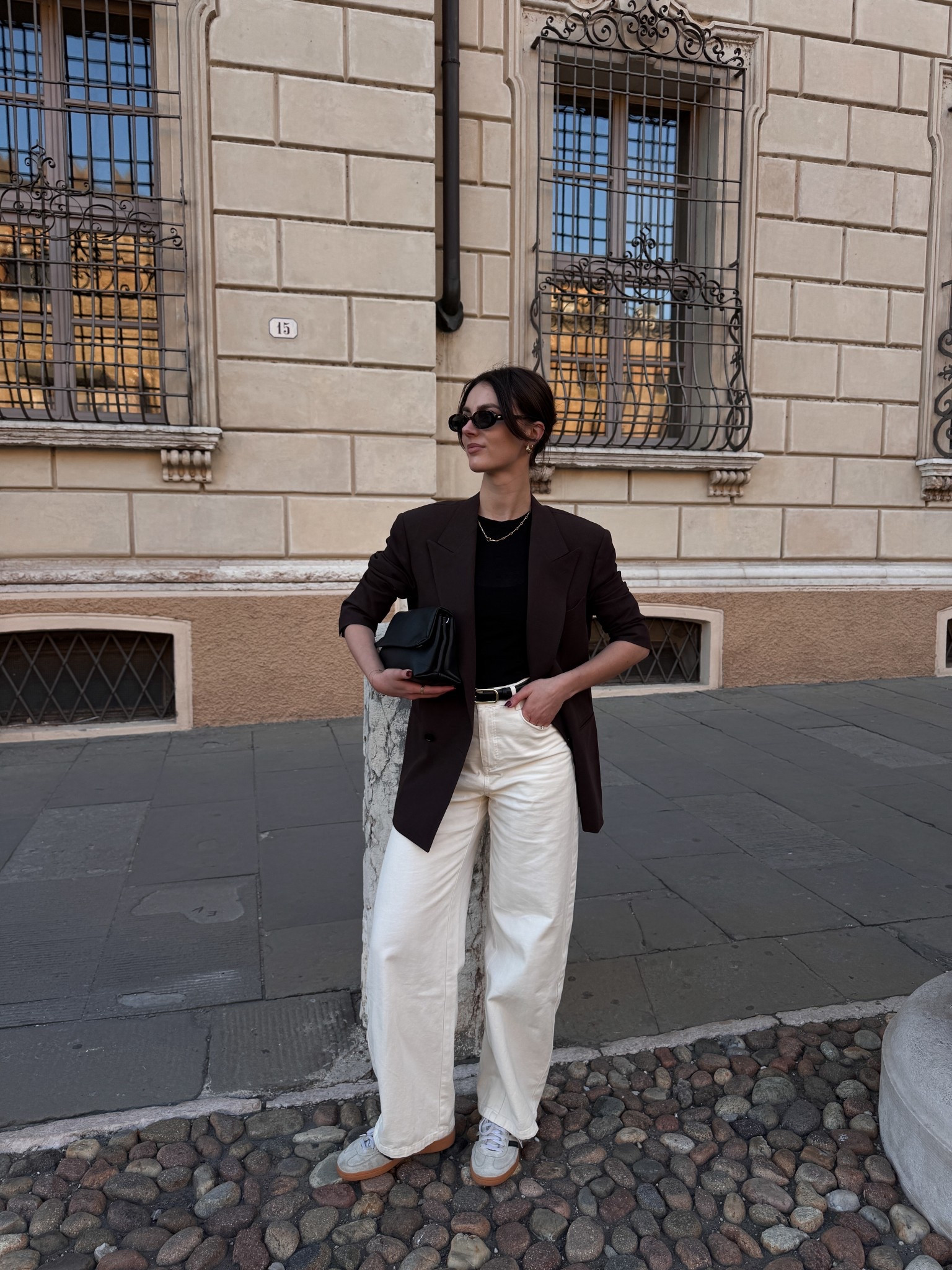 White barrel jeans with brown blazerr

#LTKeurope #LTKuk #LTKspring