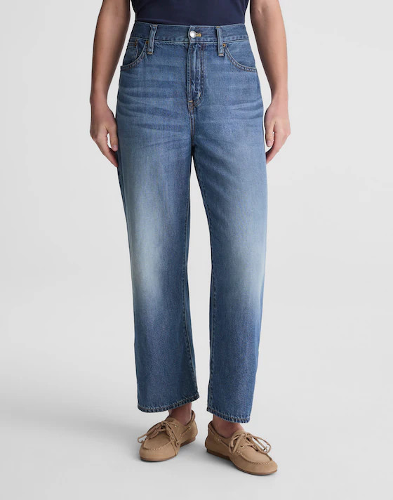 The Perfect Vintage Wide-Leg Crop Jean in Airy Denim | Madewell