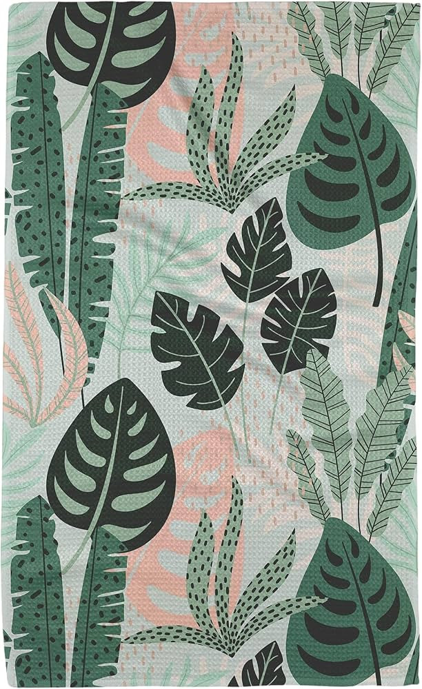 GEOMETRY Kitchen Tea Towels - Quick Dry Microfiber Dish Towels for Kitchen - Diedre 18" x 30" (1 ... | Amazon (US)