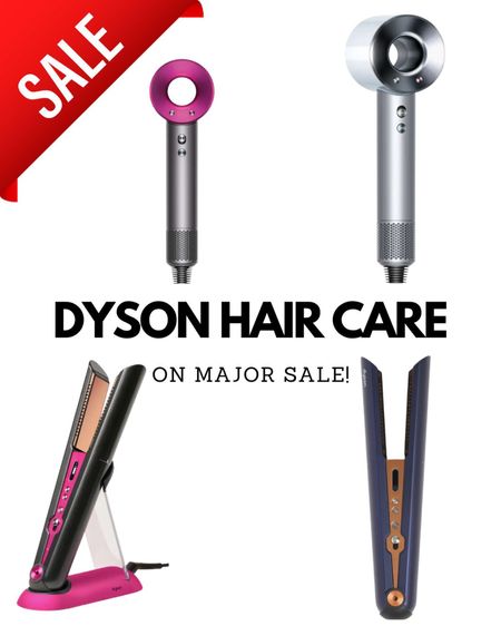Dyson supersonic hair dryer on sale and Dyson Corrale straightener on sale. If you follow me you know how much I love my Dyson hairdryer for majorly cutting down drying time and heat damage. There are lots of colors in the Dyson sale from 23-50% OFF! 

#LTKbeauty #LTKsalealert #LTKGiftGuide