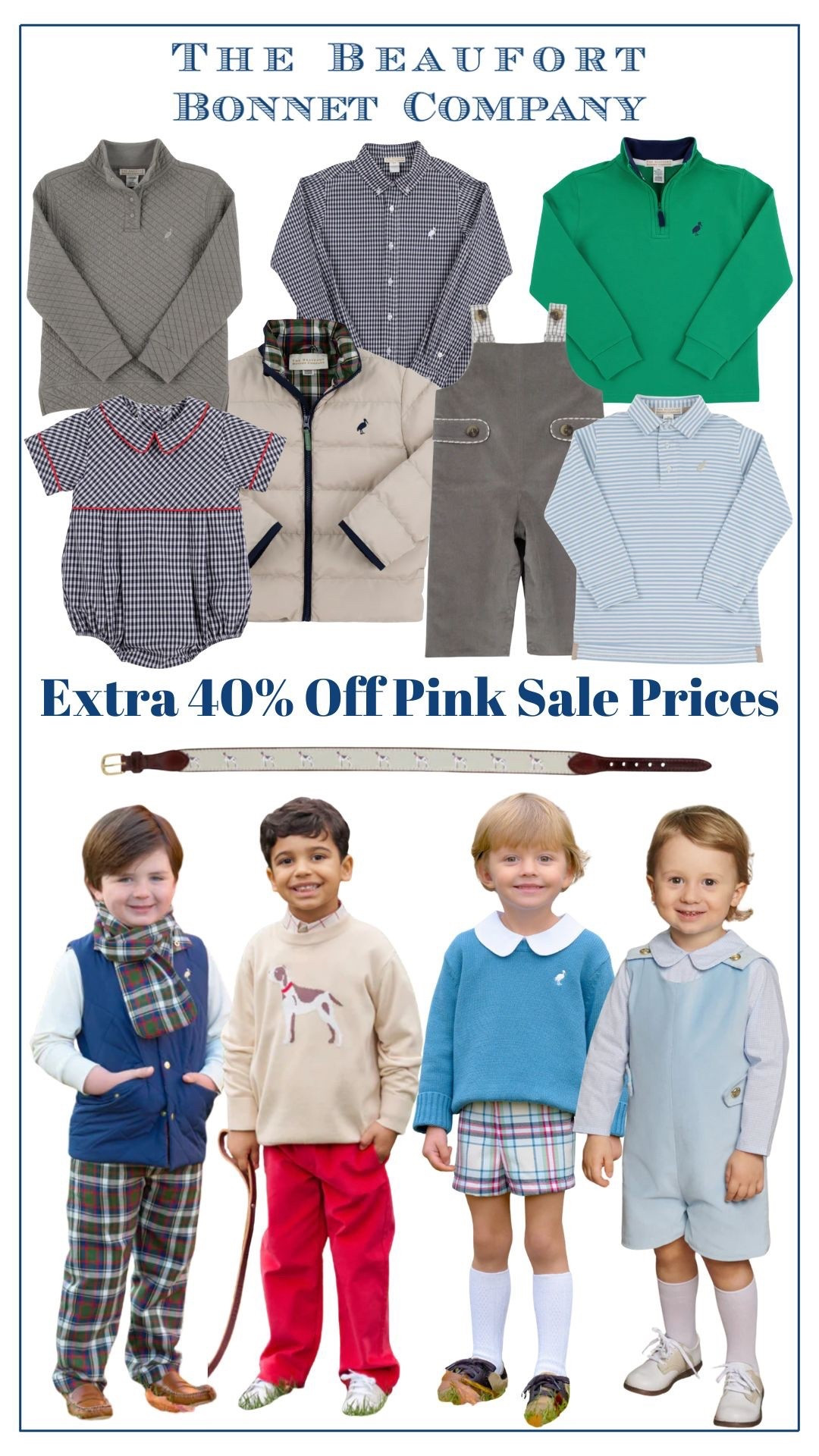 Use code NEWYEAR so save an extra 40% on sale items at The Beaufort Bonnet Company! 

#LTKFindsUnder50 #LTKKids #LTKSaleAlert