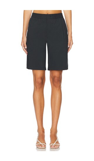 WAO Relaxed Nylon Pleated Short in Navy. - size M (also in L, XL/1X, XS) | Revolve Clothing (Global)