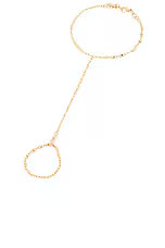 Natalie B Jewelry Kinna Hand Chain in Gold from Revolve.com | Revolve Clothing (Global)