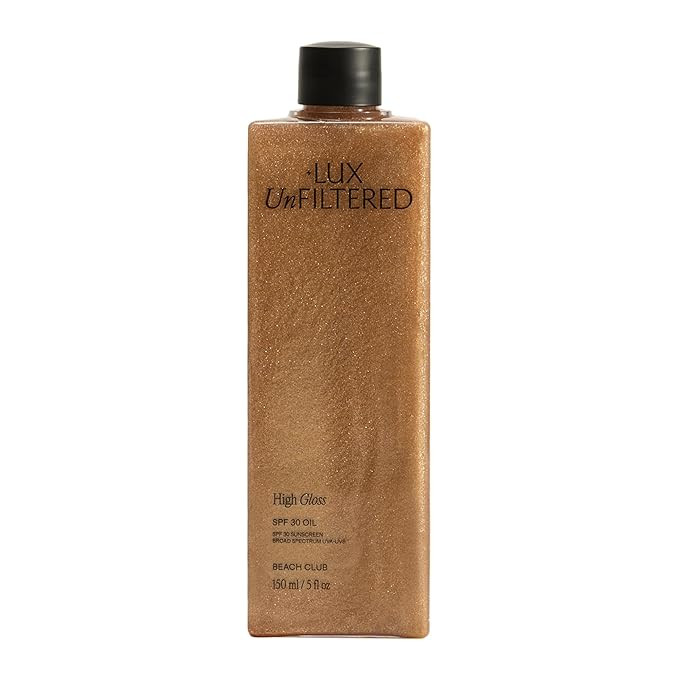 +Lux Unfiltered High Gloss N°30 Shimmer Body Oil with SPF 30 - Instant Bronze Shimmering Body Oi... | Amazon (US)