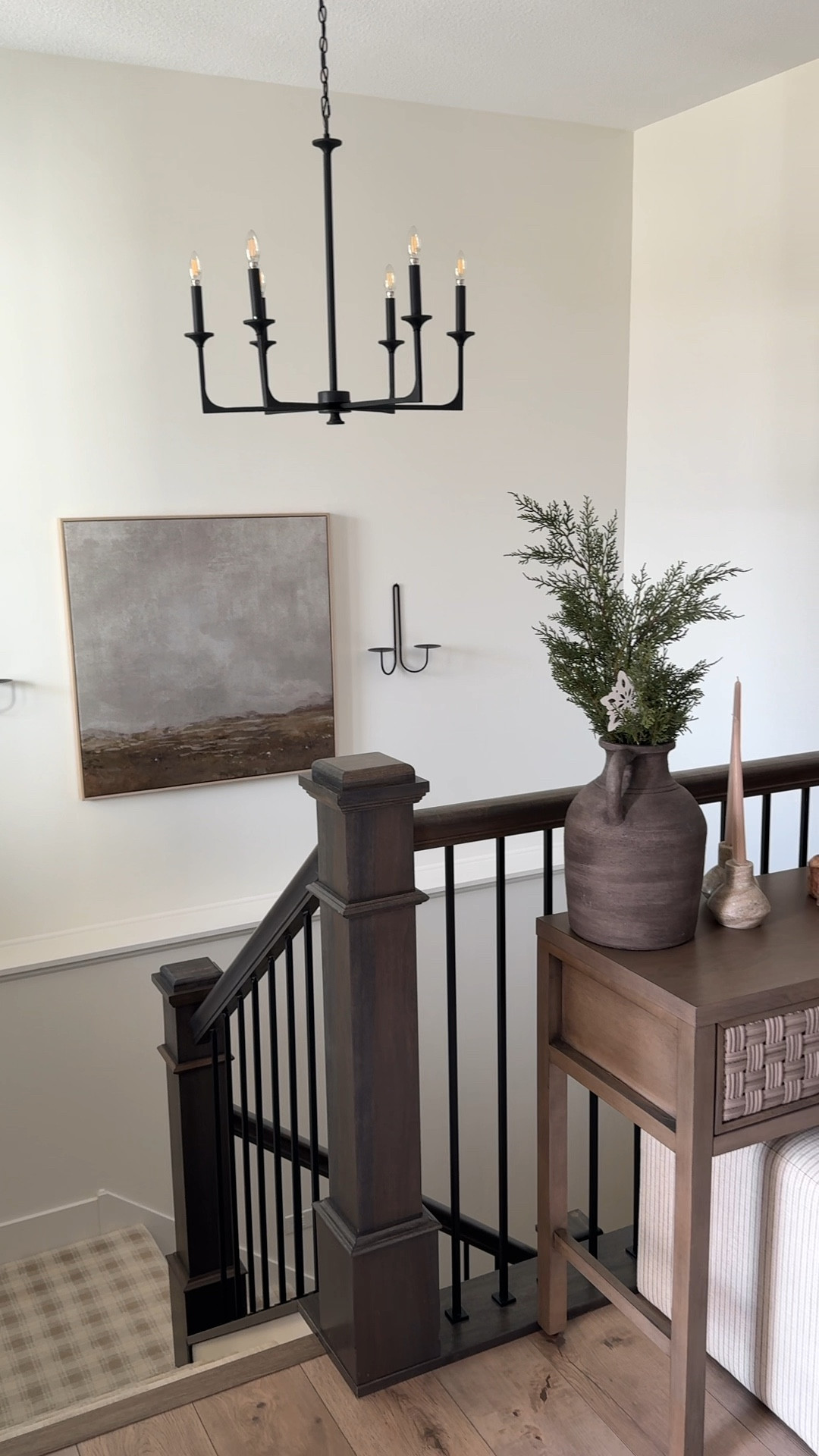 Transitional front entry with neutral color palette.

Foyer decor
Target artwork 
Studio McGee
Home decor
New construction #LTKsalealert #LTKhome

#LTKVideo