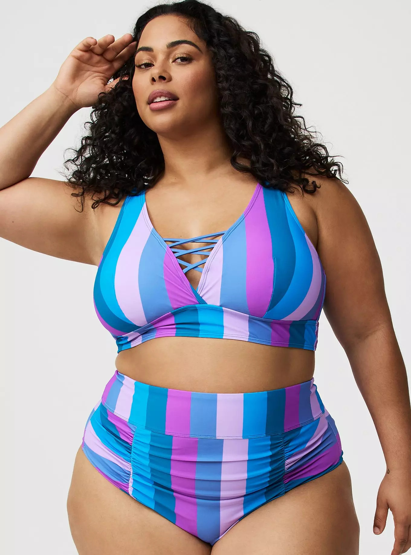 Wireless XO Triangle Swim Top | Torrid (US & Canada)