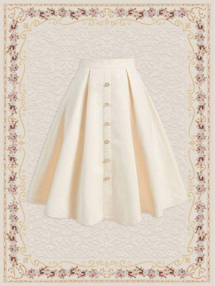 SHEIN Modely Button Front Belted Flare Skirt40+ sold recentlyGBP£17.41-19% | SHEIN