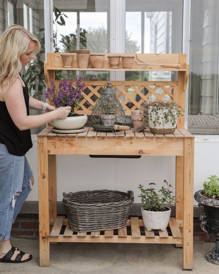 Potting bench styling and some of my favorite pots and planters that can really elevate your outdoor living space

#LTKSeasonal #LTKFind #LTKhome