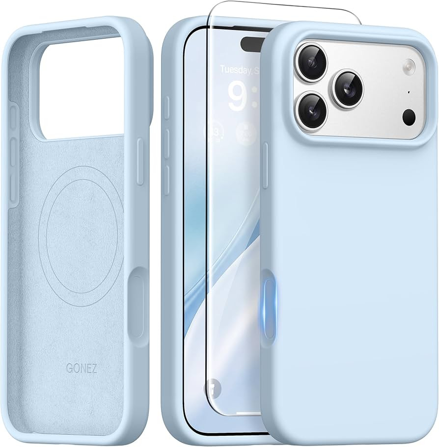 GONEZ Magnetic for iPhone 17 Pro Max Case, [Compatible with MagSafe] Anti-Scratch Microfiber Lini... | Amazon (US)