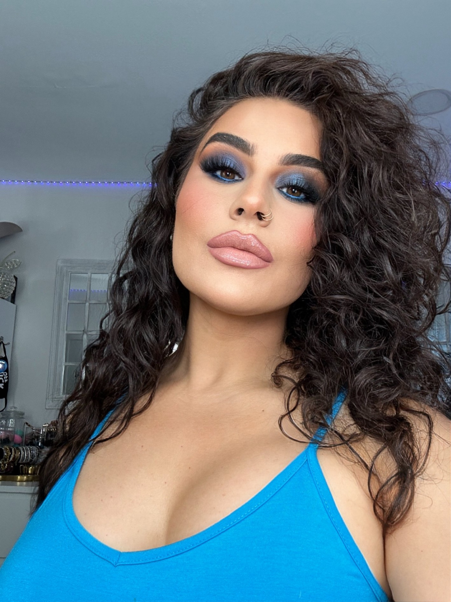 4th of July inspired look 💙🧿🦋

#LTKOver40 #LTKBeauty #LTKSummerSales