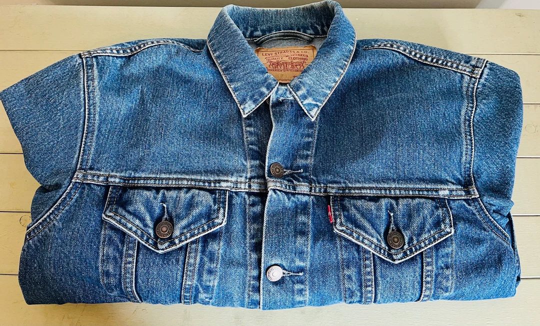 Lovely Vintage Levis Denim Jacket Mens Size Medium - Etsy UK | Etsy (UK)