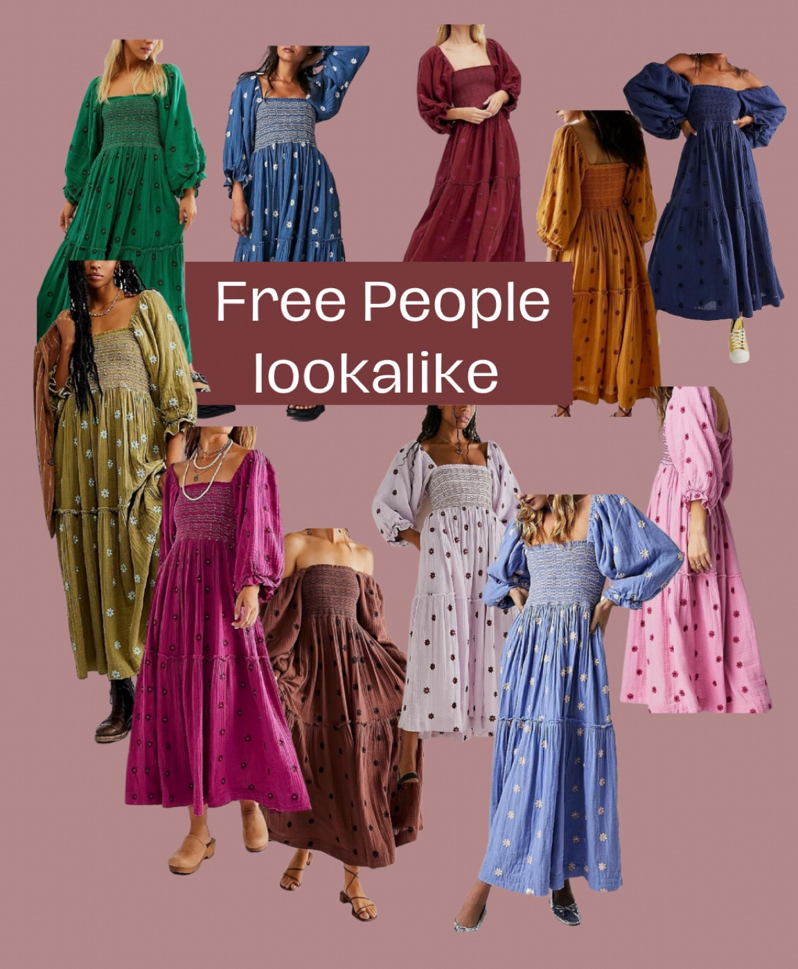 Free people look alike maxi dress. Comes in 15+ colors! Comfy & less than half of the FP price 

#LTKfindsunder50 #LTKmidsize #LTKstyletip
