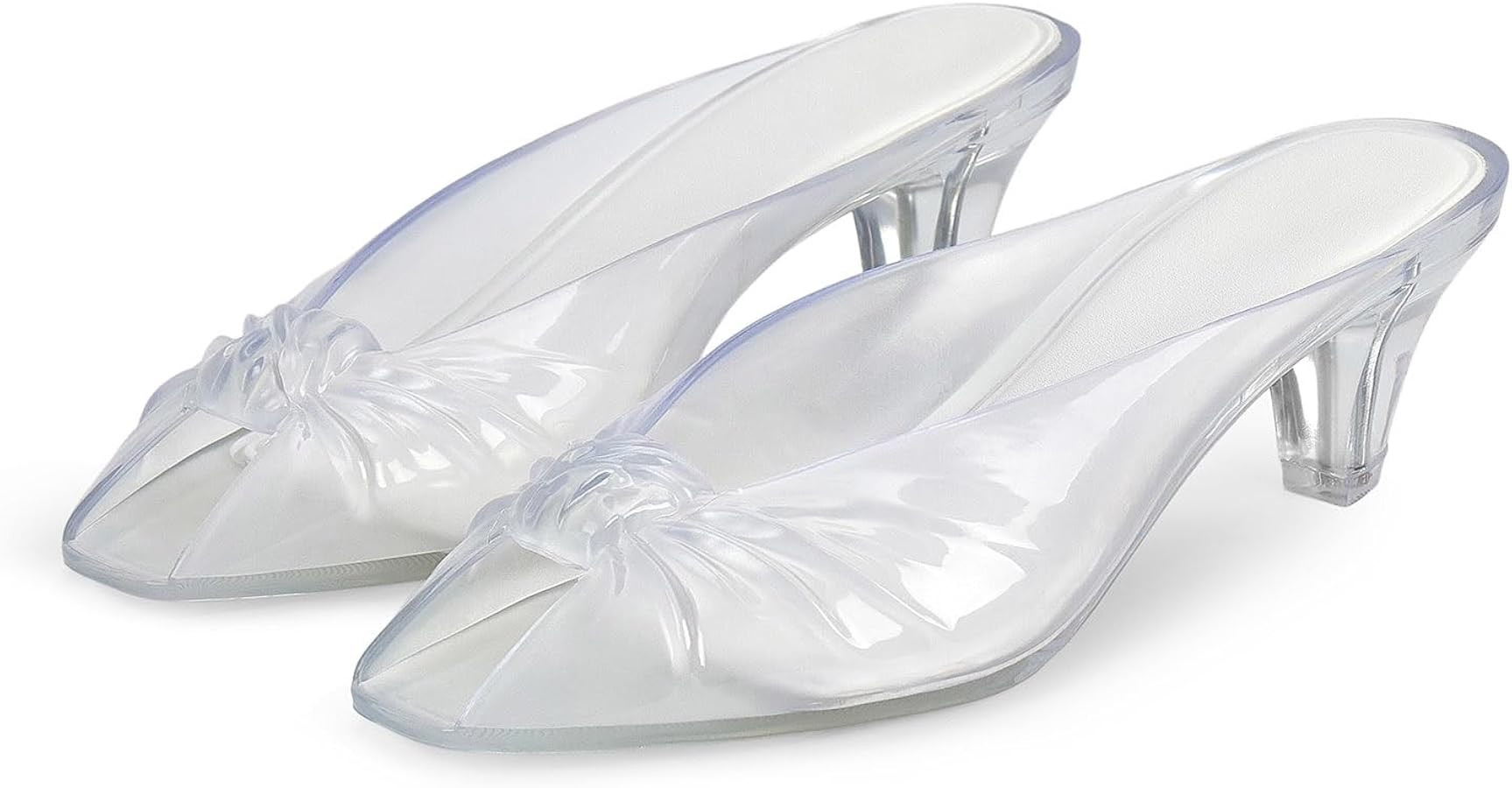 Jelly Sandals for Women Clear Sandals Jelly Shoes Women Kitten Heel Mules Open Toe Slide Pumps Dr... | Amazon (US)