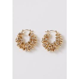 Radiant Multi-Loop Hoop Earrings in Gold | Chicwish