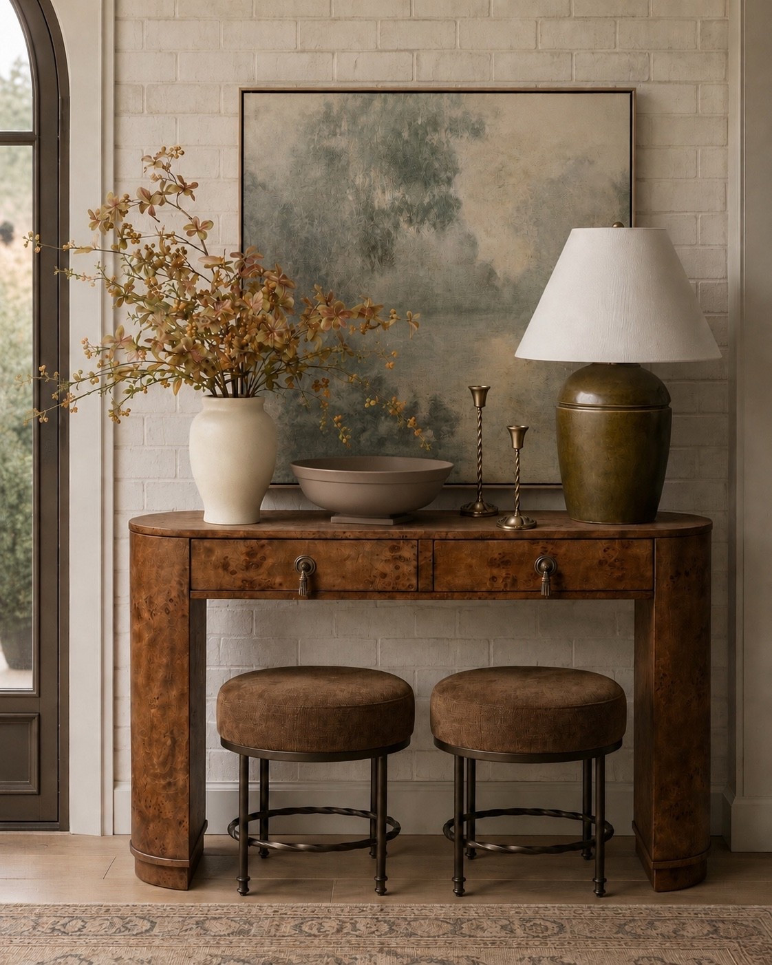 This console table is back in stock!!

Created this inspo with my design in canva and the help of ai

#LTKHome #LTKSeasonal #LTKSaleAlert