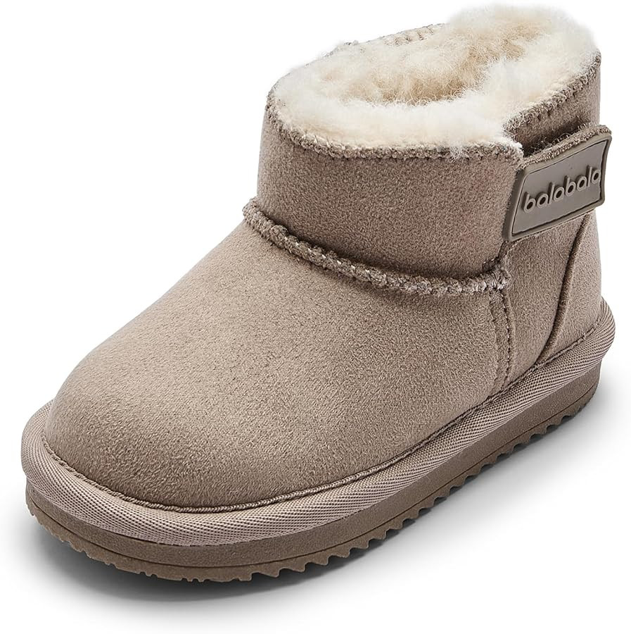 Balabala Kids Snow Boots Winter Boots for Girls Water Resistance Boys Snow Boots Girls Boots Faux... | Amazon (US)