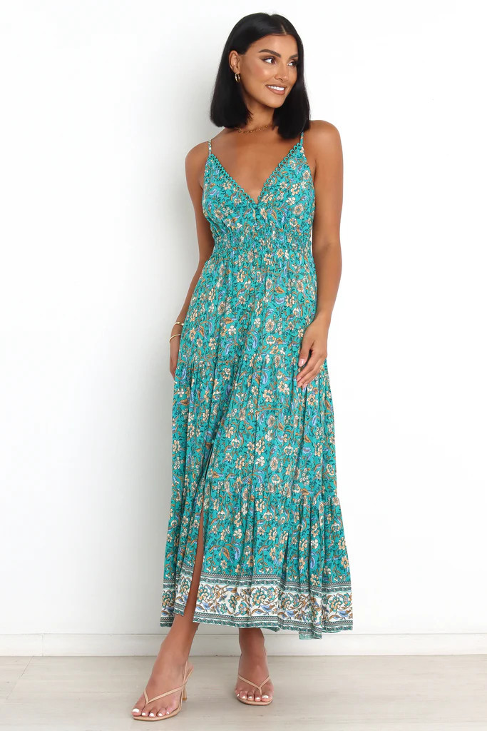 Riley Dress - Green | Petal & Pup (AU)