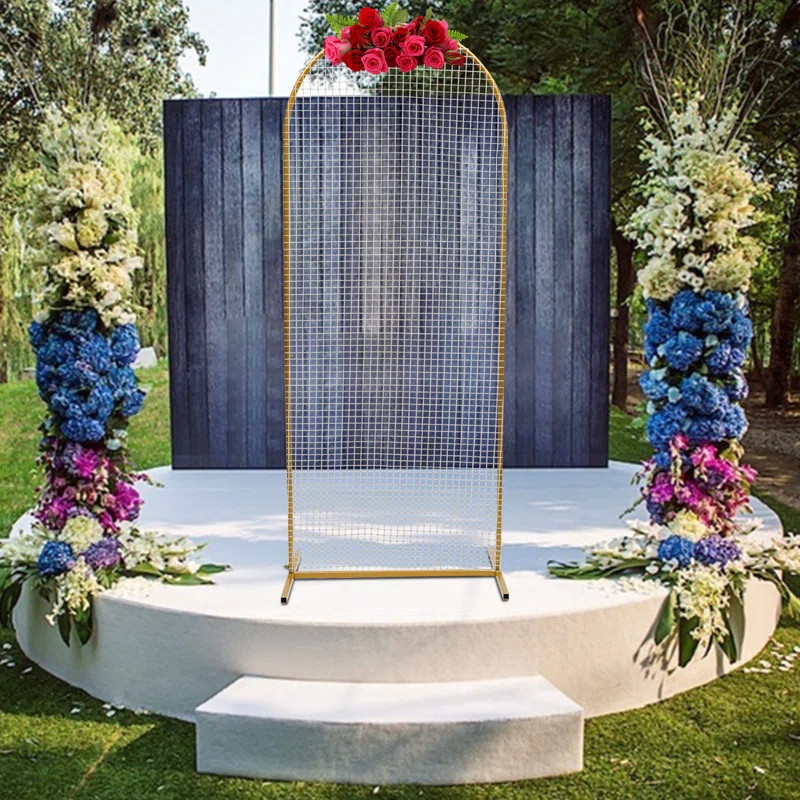 Metal Mesh Wall Wedding Backdrop | Wayfair North America