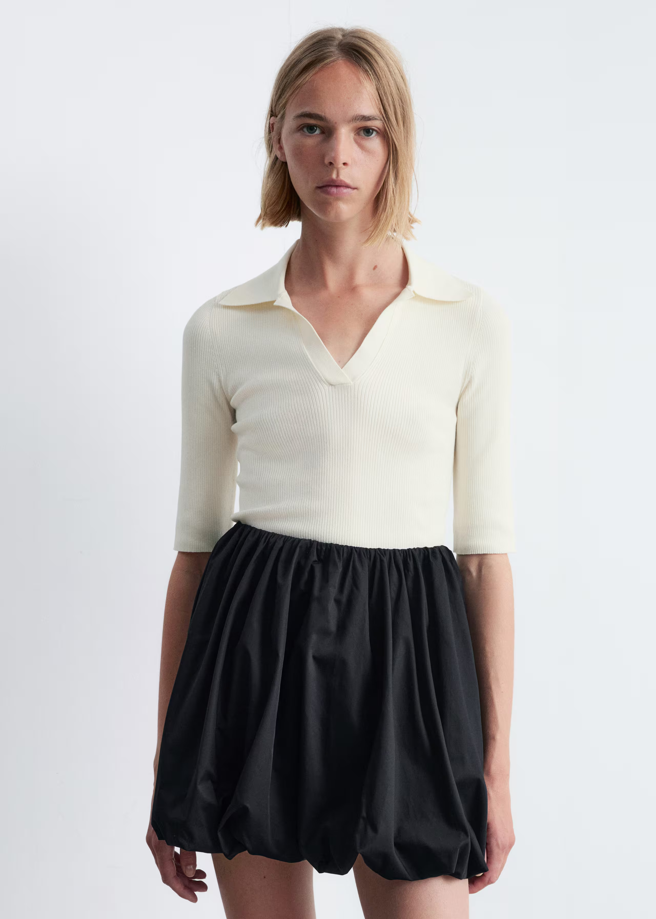 Collared Short-Sleeve Top | & Other Stories UK