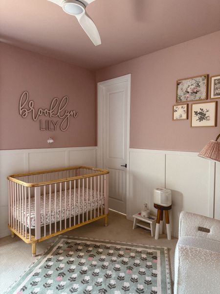 Baby Nursery Reveal! I’m linking the mattress, sheet, name decal, rug, chair, lamp and wall art here! 

Use Newton code MELISSA50 for $50 off your purchase  