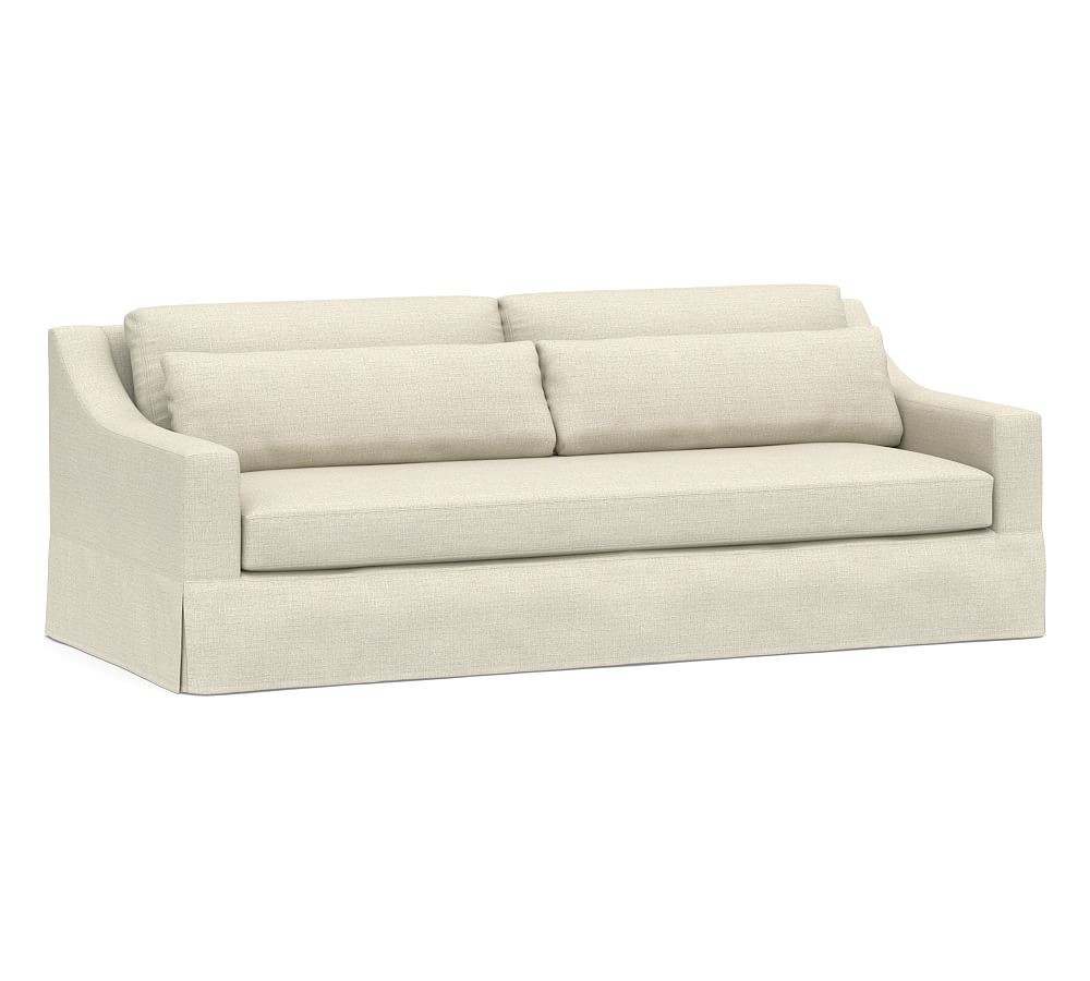 York Slope Arm Deep Seat Slipcovered Sofa (60" - 108") | Pottery Barn (US)