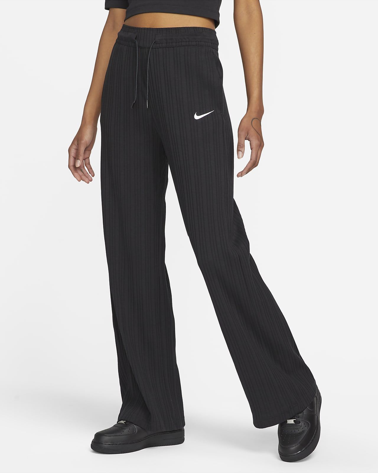 Nike Sportswear Women's Ribbed Jersey Wide Leg Pants. Nike.com | Nike (US)